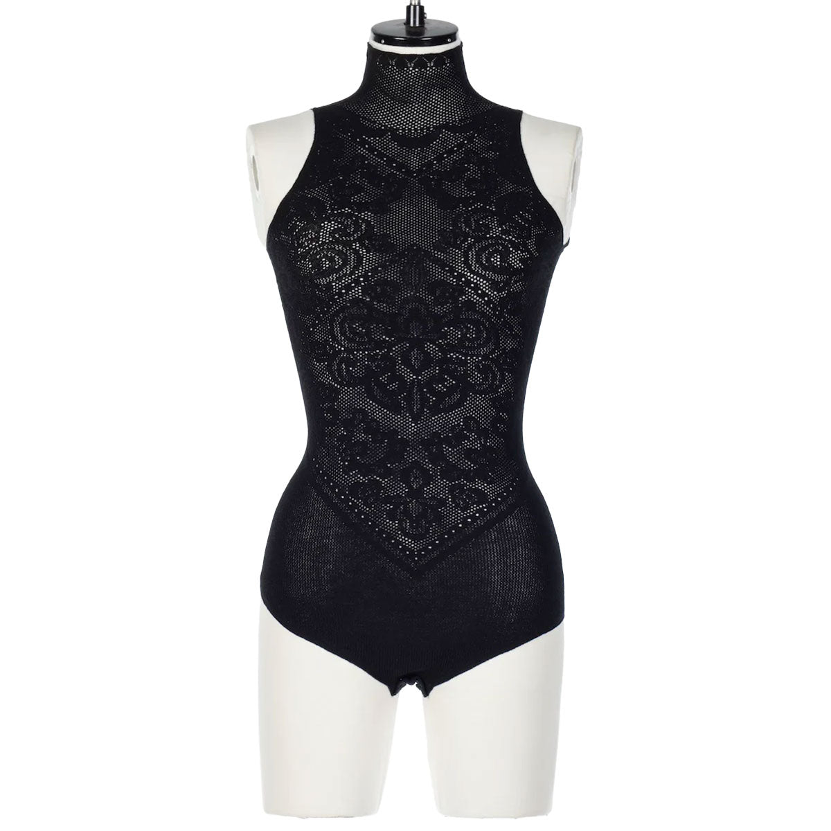 FETICO（フェティコ）| DAMASK LACE KNIT TURTLENECK BODYSUIT レース