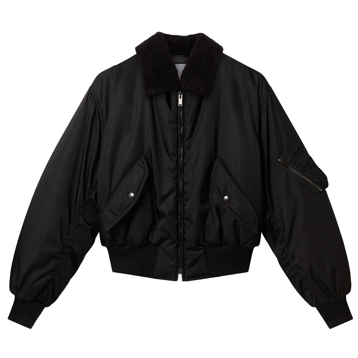 ×Stella McCartney ボンバージャケット　ブラック　L Stella McCartney（ステラ・マッカートニー）| Bomber Jacket カラード