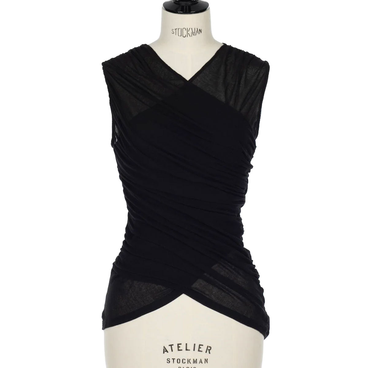 FETICO（フェティコ）| SHEER GATHERED SLEEVELESS TOP ノースリーブ