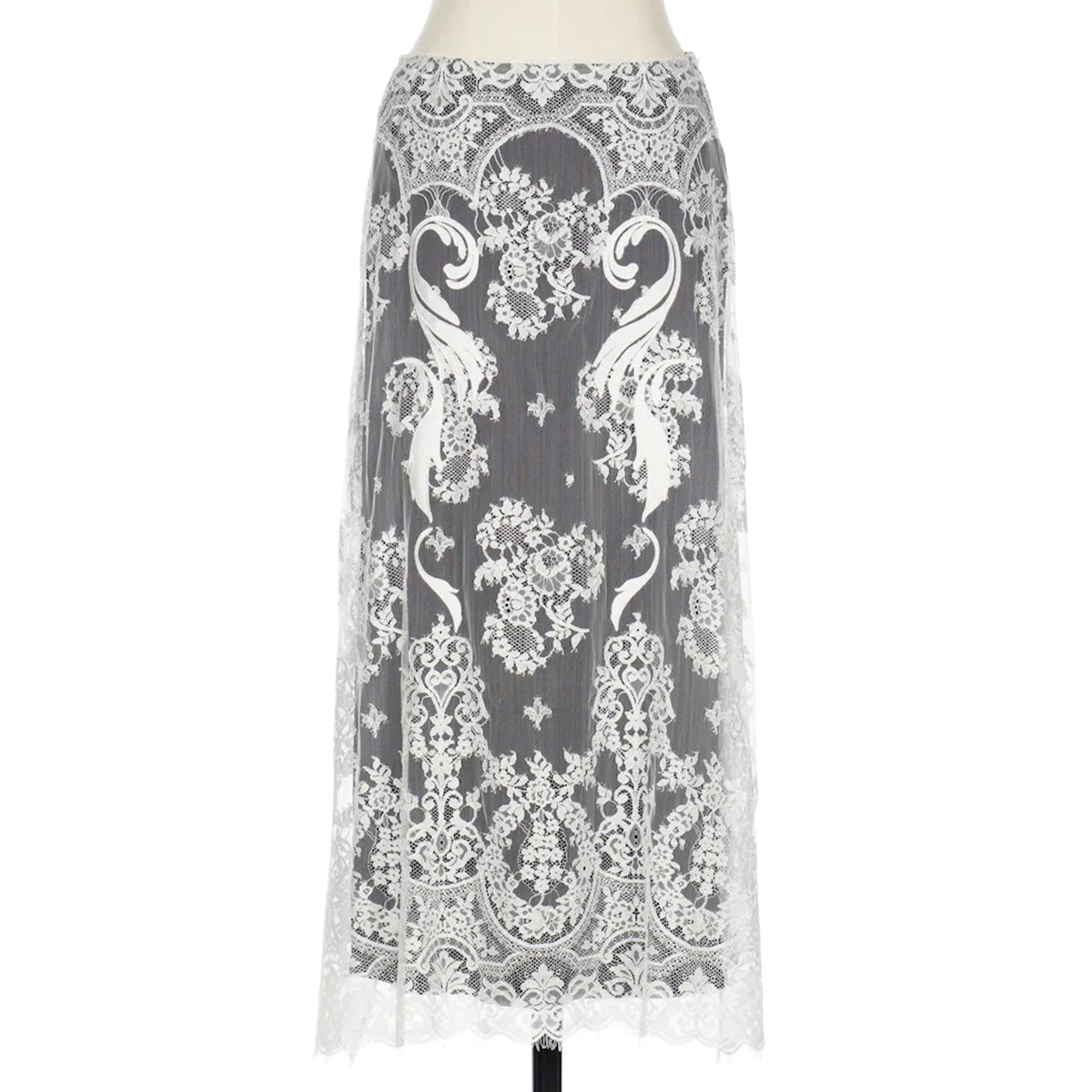 mona☻春夏物どんどん出品中♡！ FETICO（フェティコ）| EMBROIDERED LACE SKIRT 刺繍レーススカート