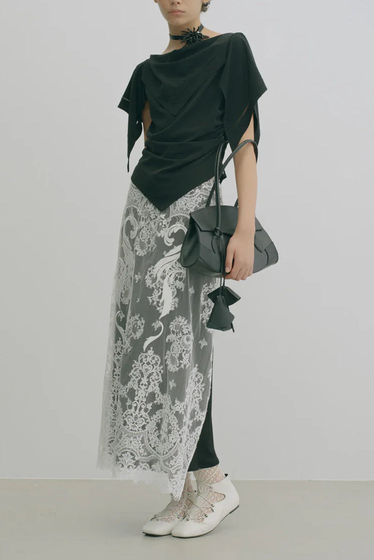 FETICO（フェティコ）| EMBROIDERED LACE SKIRT 刺繍レーススカート
