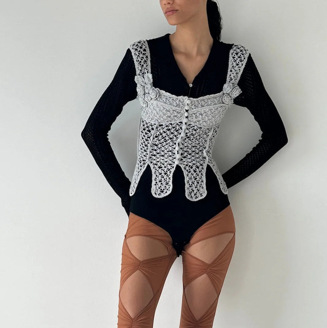 FETICO（フェティコ）| HAND-KNITTED ROSE BUSTIER – MONA MACHO