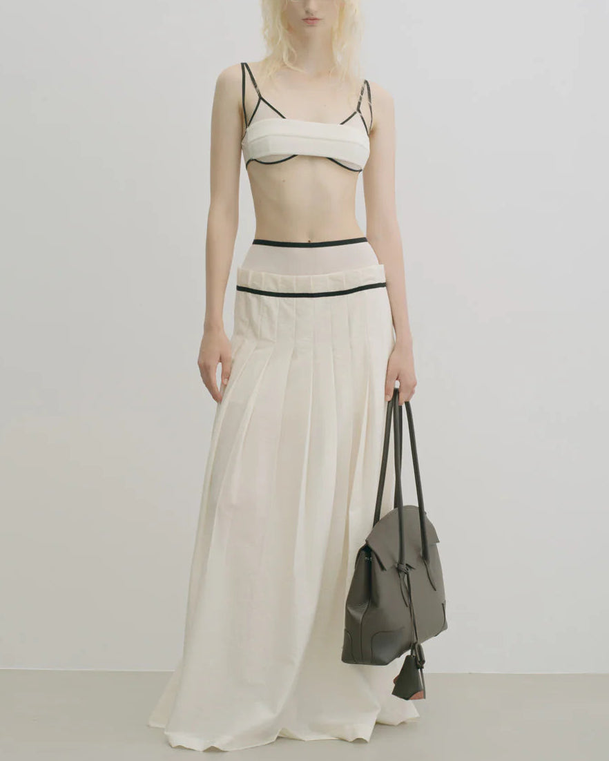 fetico フェティコ　チュールブラ　ホワイト　サイズ2 FETICO（フェティコ）| SHEER COMBINED BANDEAU BRALETTE ブラレット