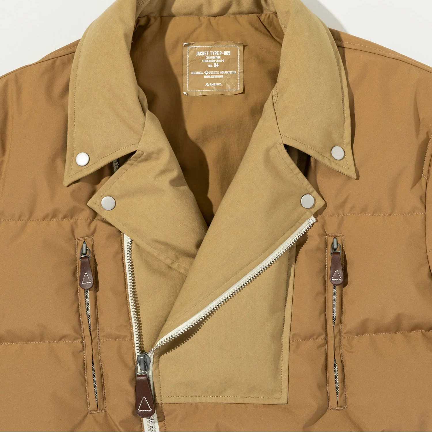 phenix(フェニックス)| JACKET, TYPE P-005 ダウン/フェザー入り phenix(フェニックス)| JACKET, TYPE P-005 ダウン/フェザー入り