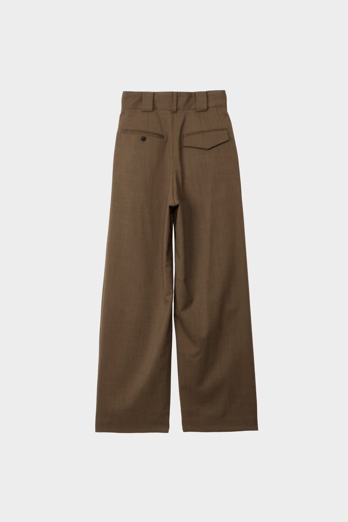 TWILL / 2-TUCK HIGH-WAIST PANTS