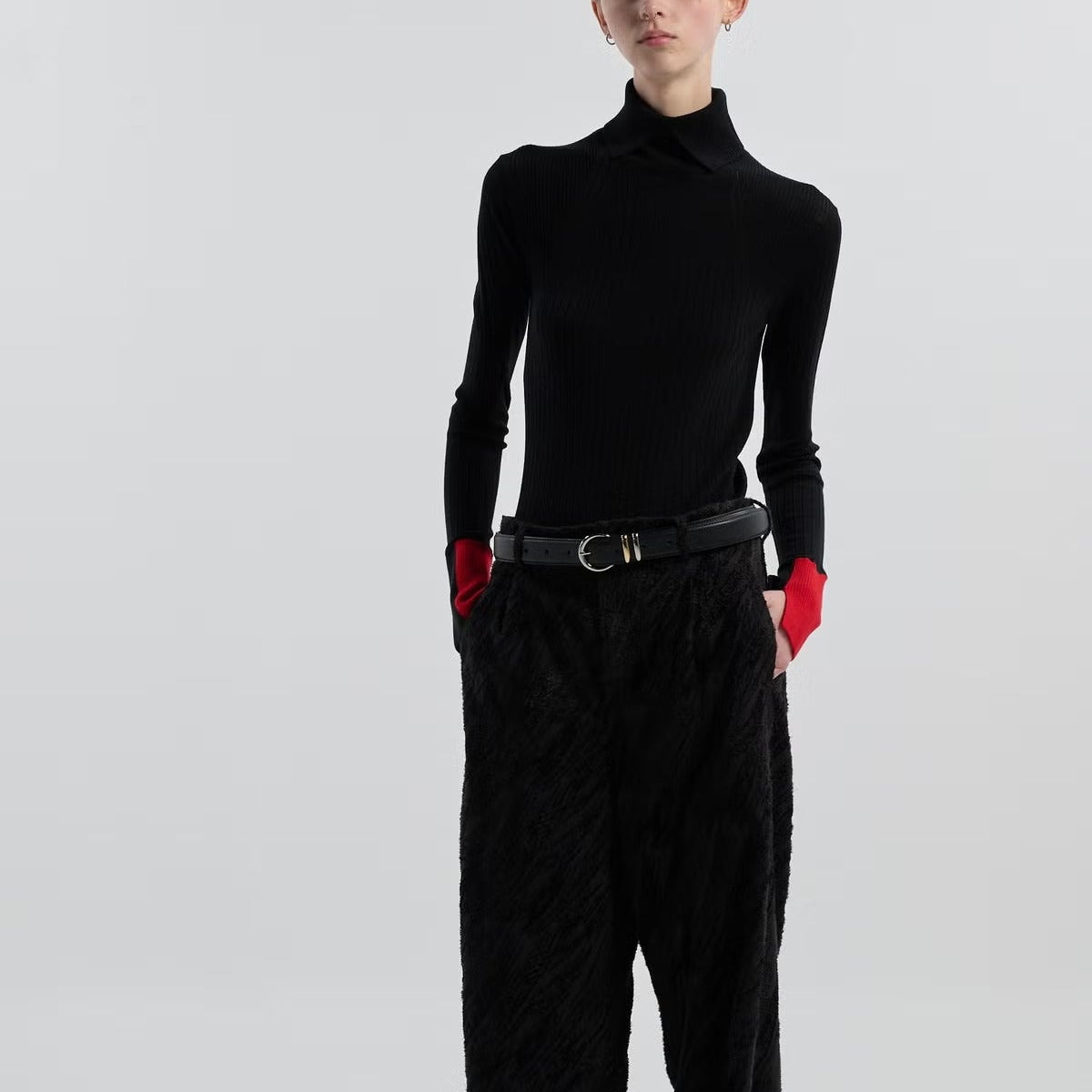 15.5μ WOOL / TURTLENECK KNIT