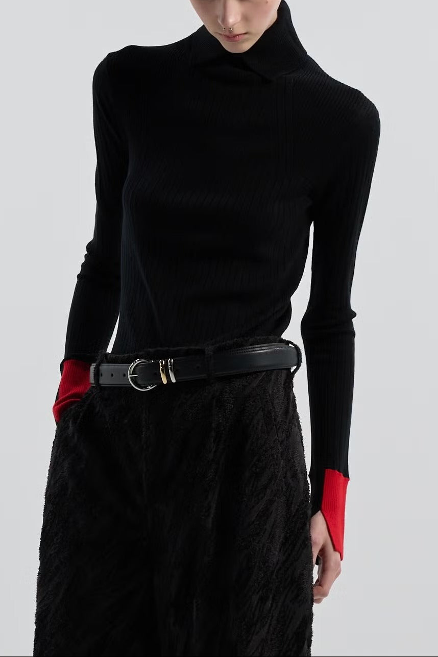15.5μ WOOL / TURTLENECK KNIT