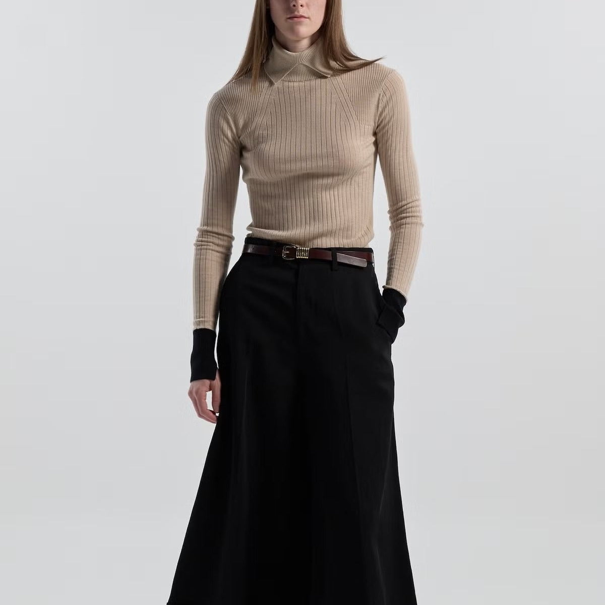 15.5μ WOOL / TURTLENECK KNIT