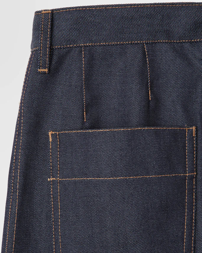 OVERCOAT（オーバーコート）| denim pant in wool denim デニム調