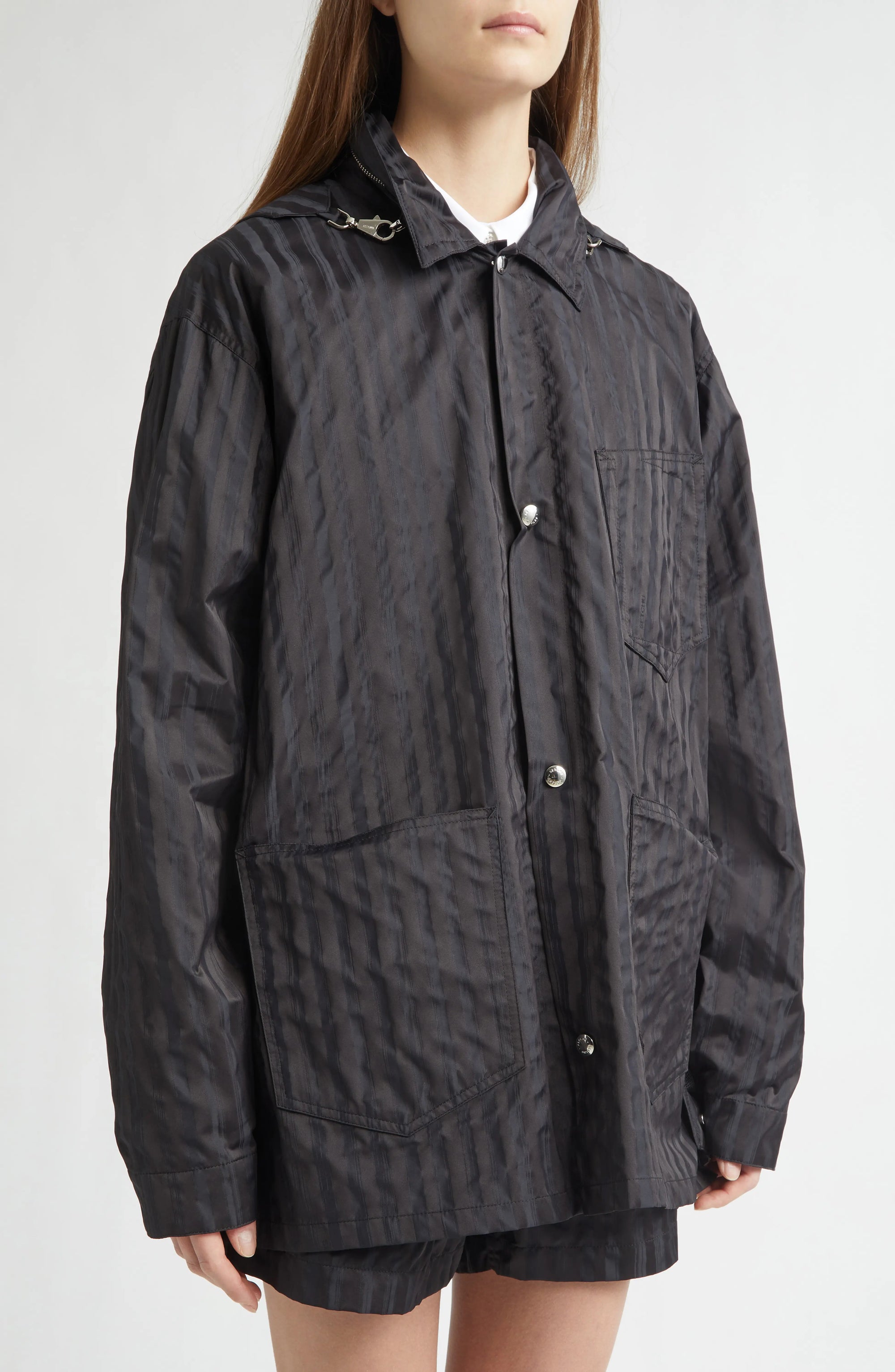 WORK BAG JACKET RAIN STRIPE