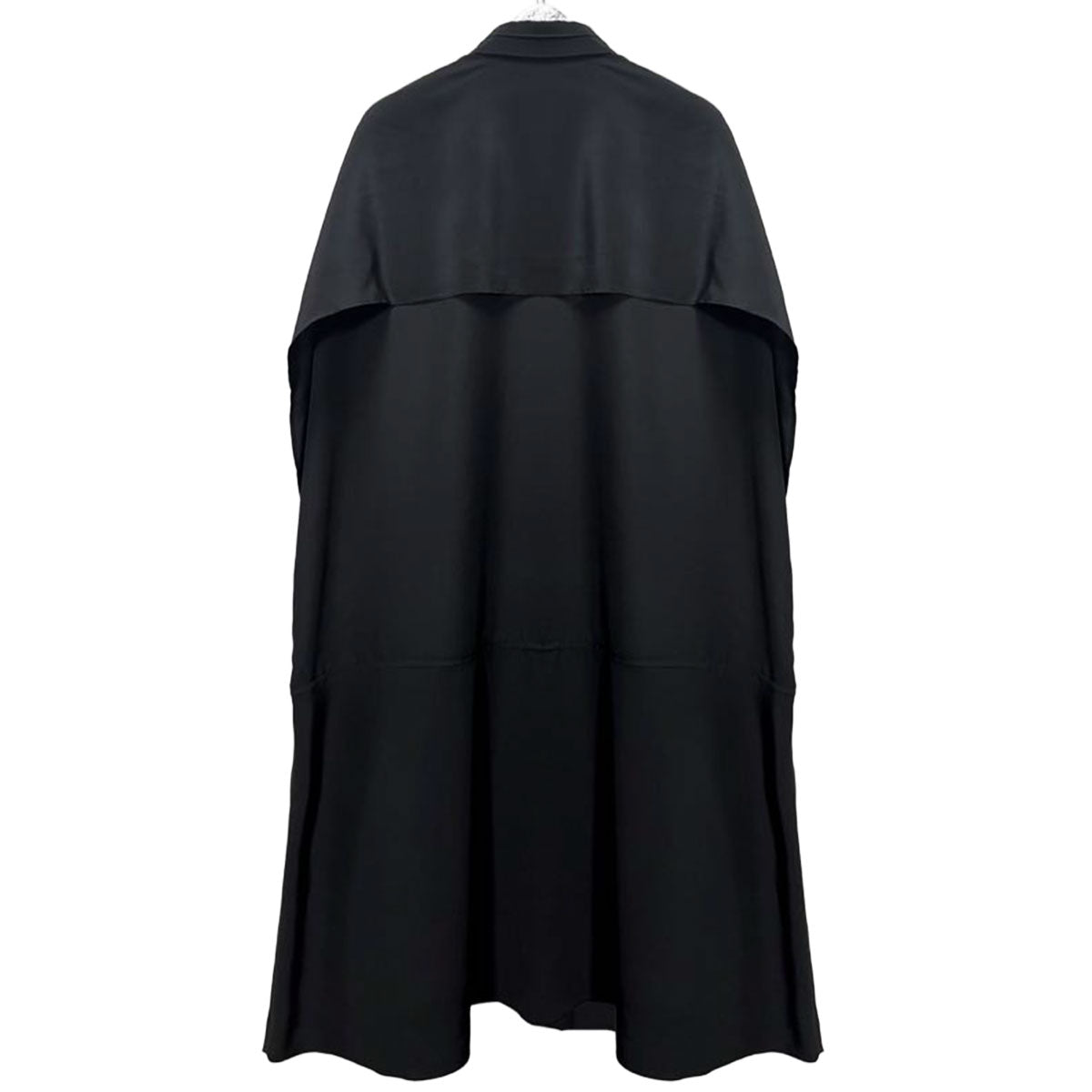 Crepe-de-chine bat sleeve tailored shirt dress