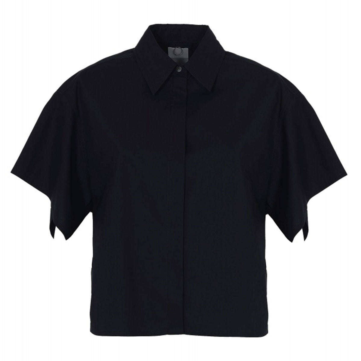 Cropped flared sleeve shirt