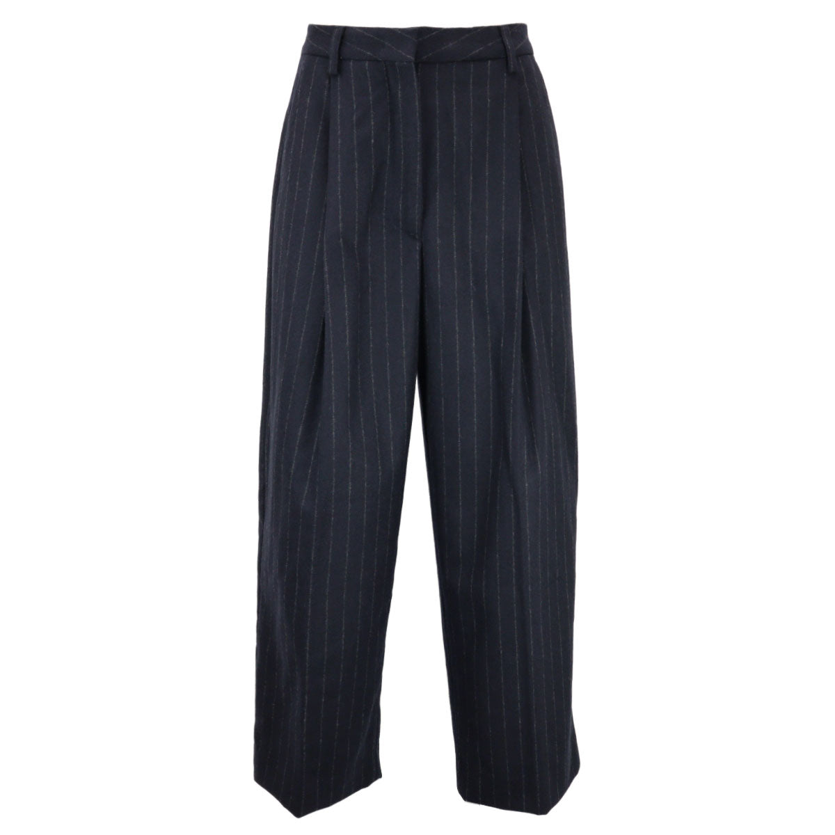 AXEL WOOL BLEND PINSTRIPE TROUSERS