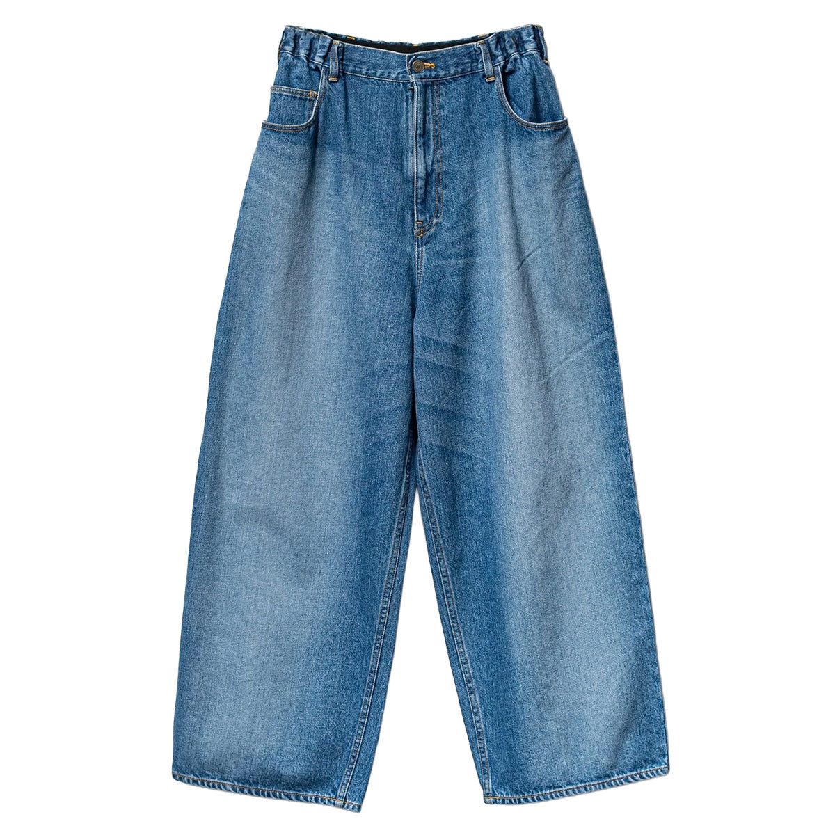 Elastic waist super loose denim