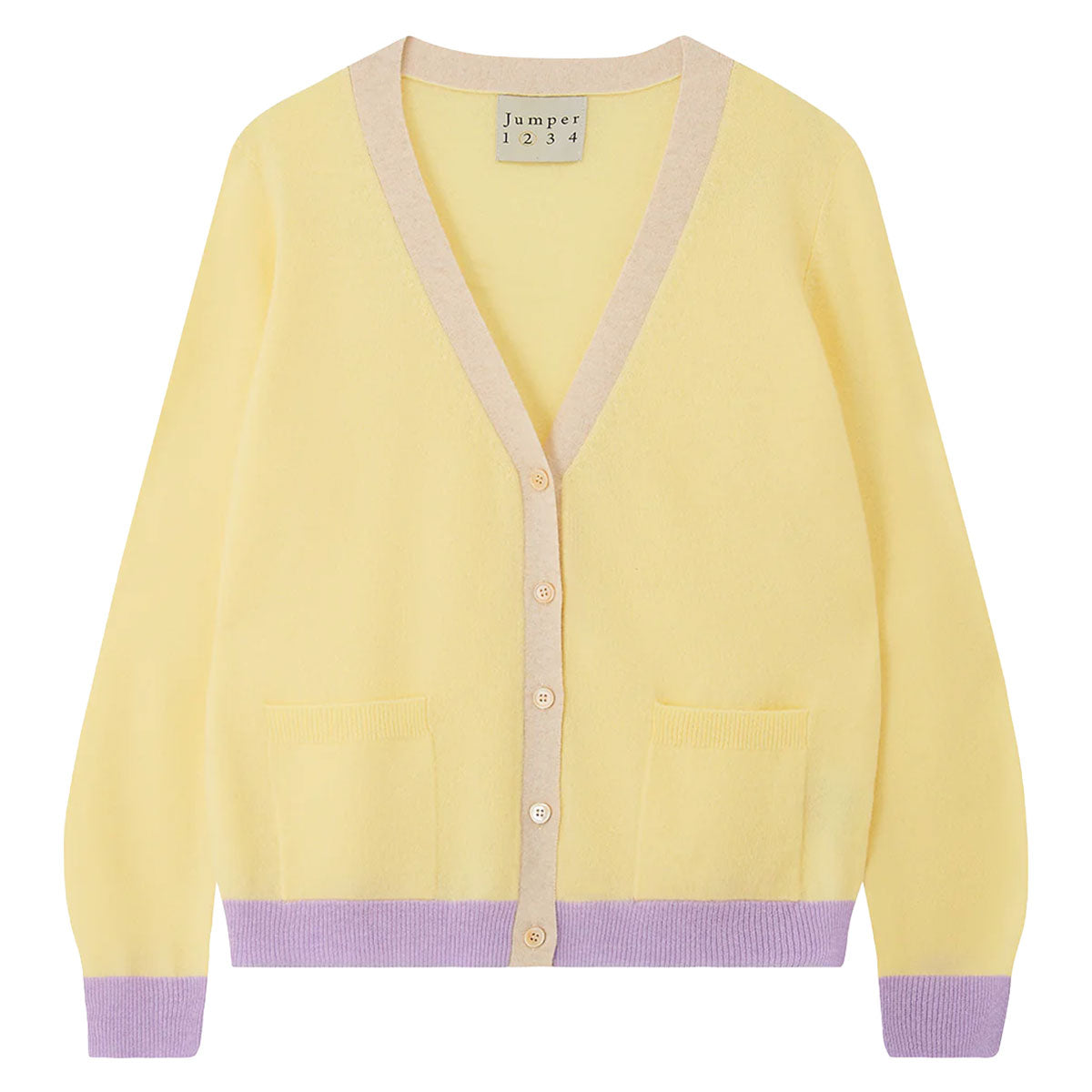 Cashmere Many Contrast Cardigan