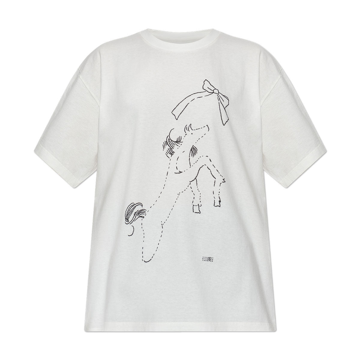 ホースプリント コットンTシャツ
