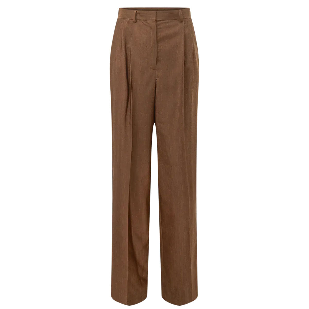 Pleated Pinstripe Pants