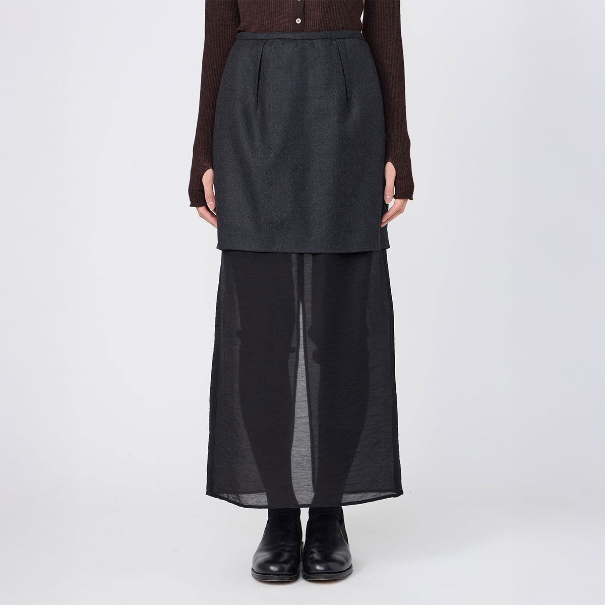 REVERSIBLE STRAIGHT SKIRT