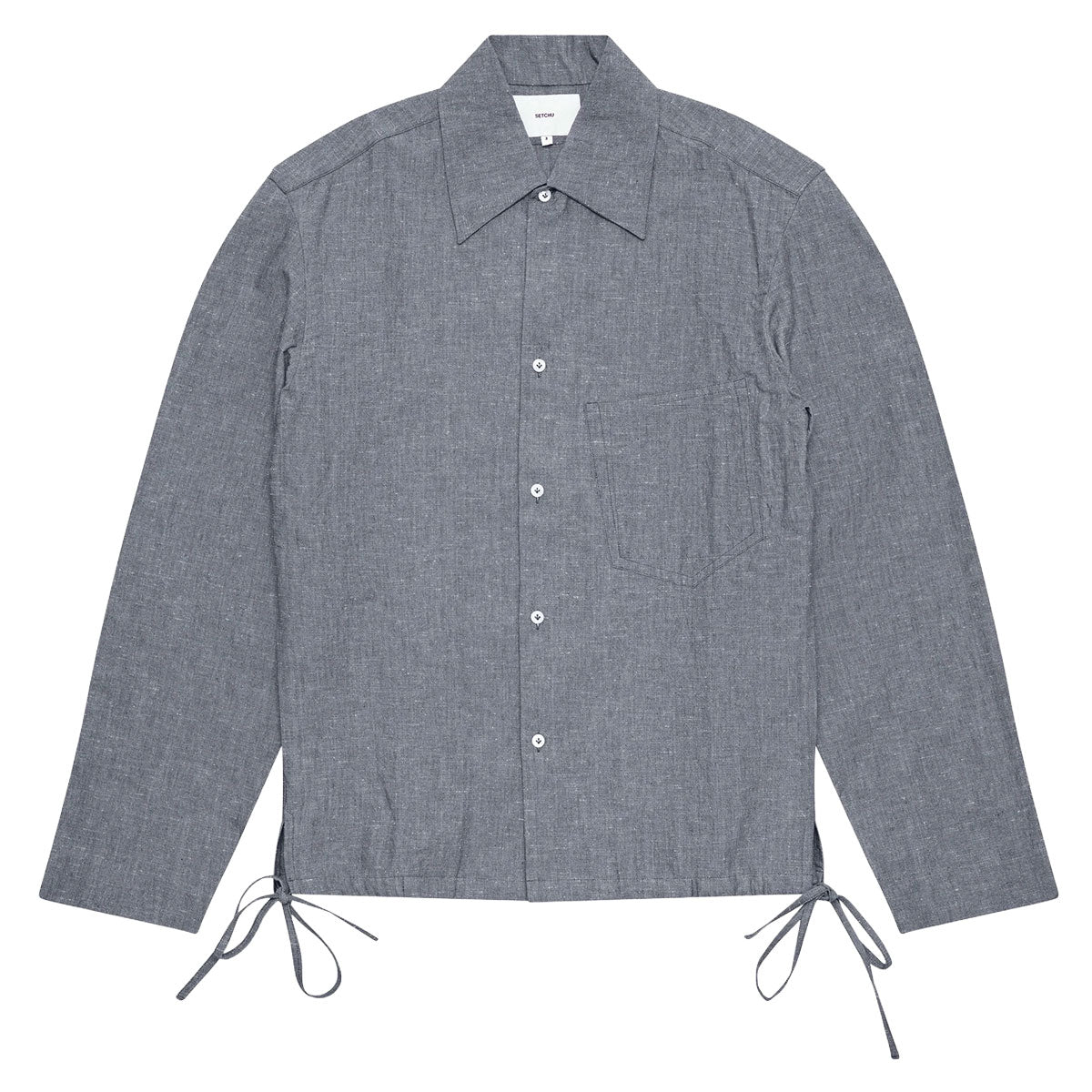 ONE PC COLLAR SHIRTS PAPER CHAMBRAY