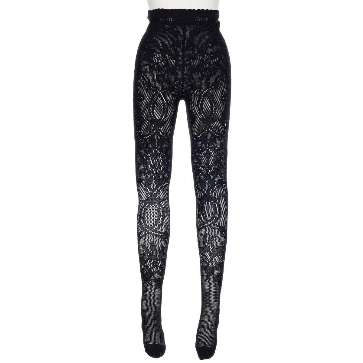 WOOL LACE KNIT TIGHTS