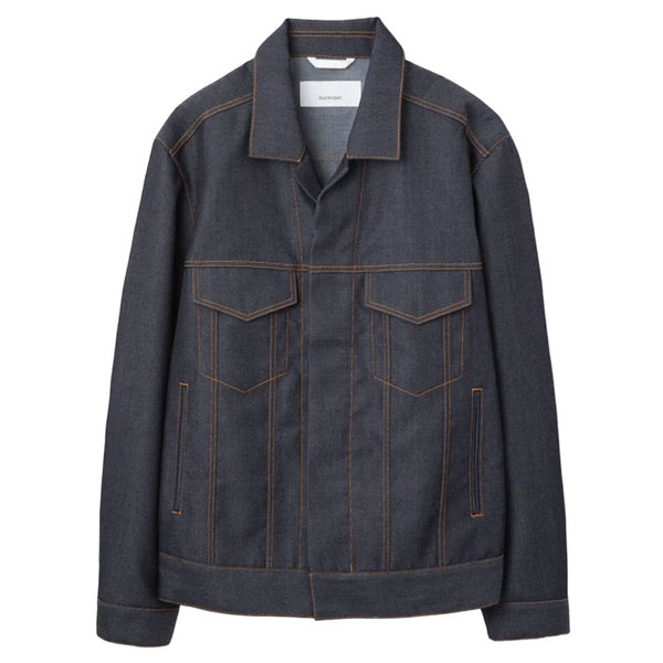 OVERCOAT（オーバーコート）| denim jacket in wool denim デニム調