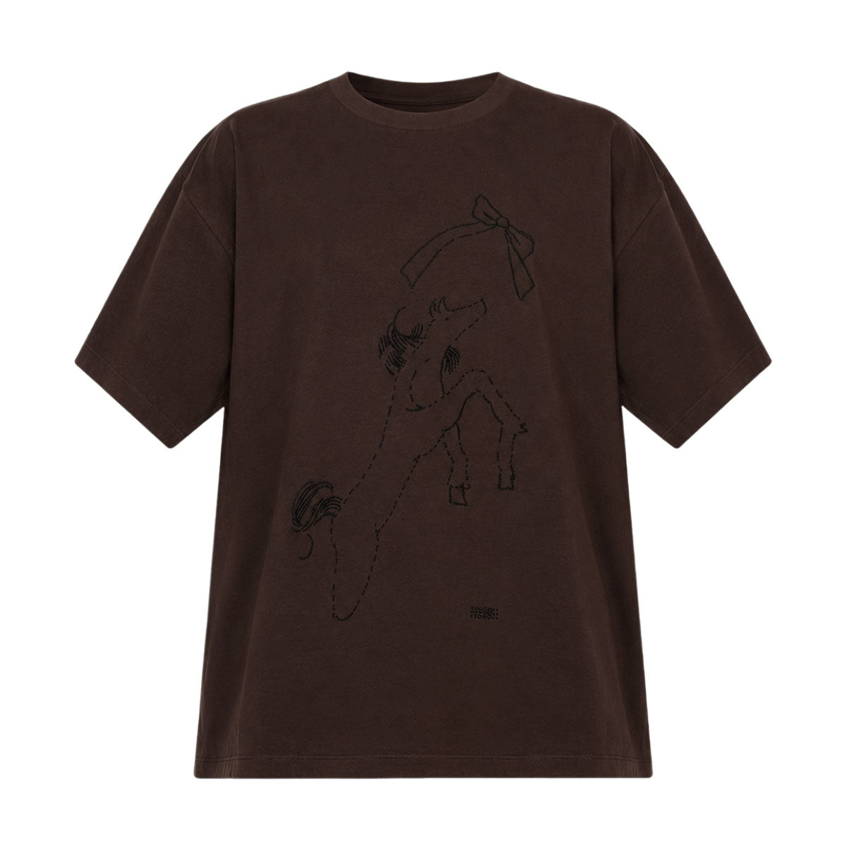 ホースプリント コットンTシャツ