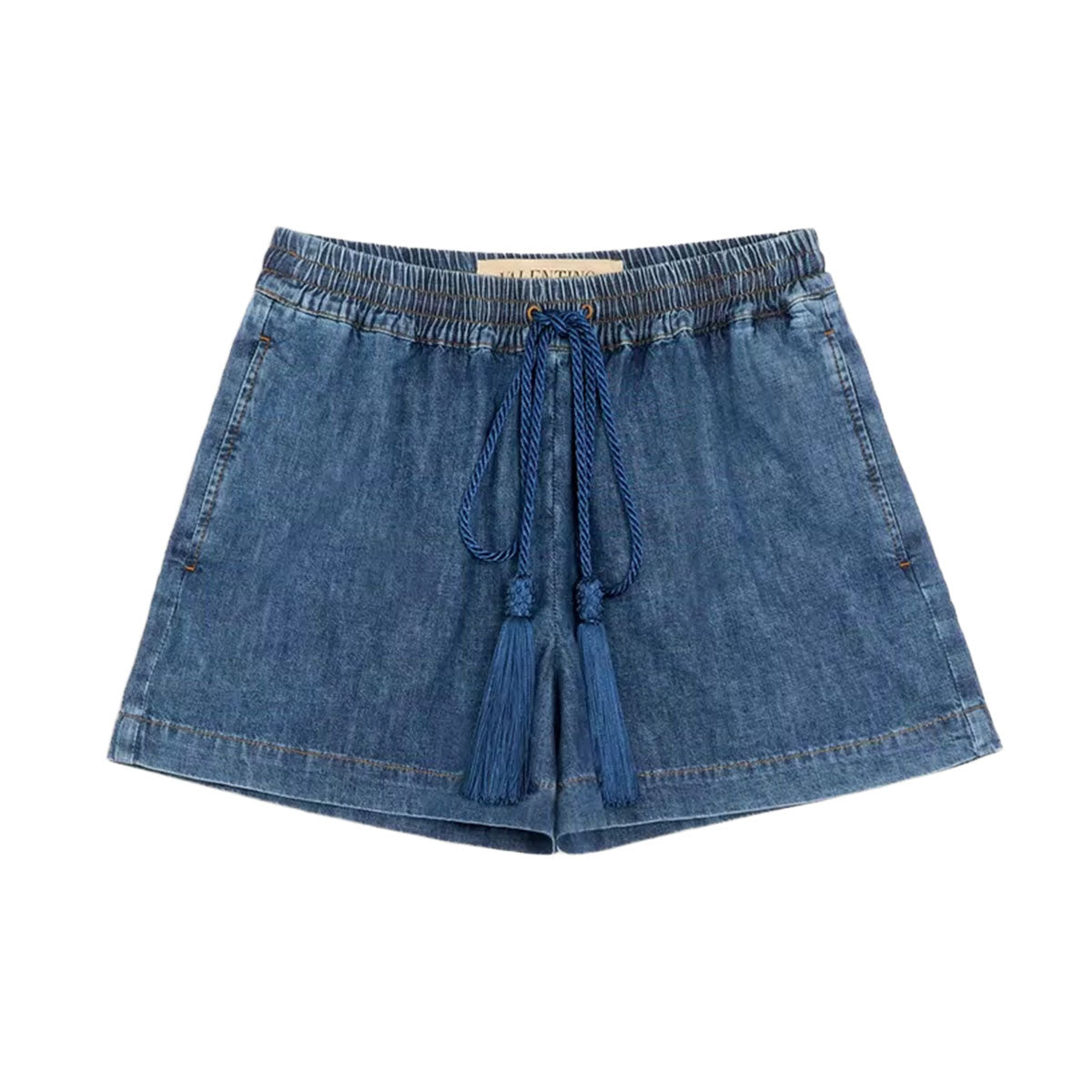 Valentino（ヴァレンティノ）| シャンブレー デニム ショートパンツ