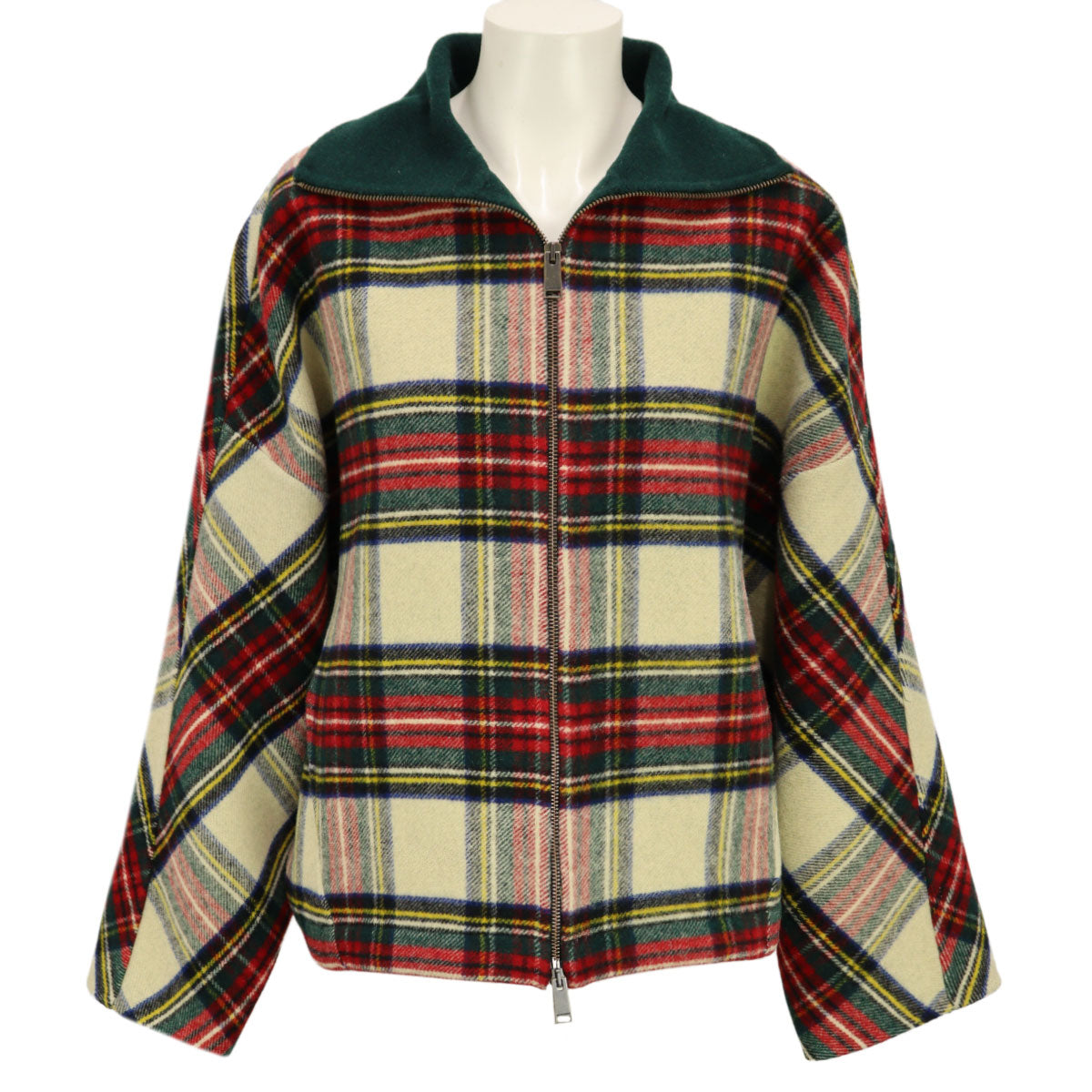 AJ-WOOL TARTAN CHECK JACKET