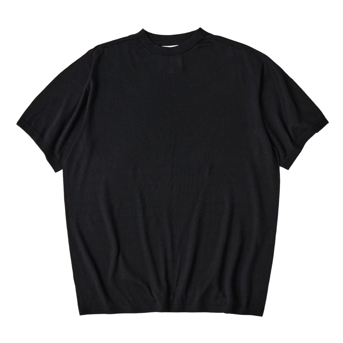 WASHABLE SILK S/S KNIT PULLOVER