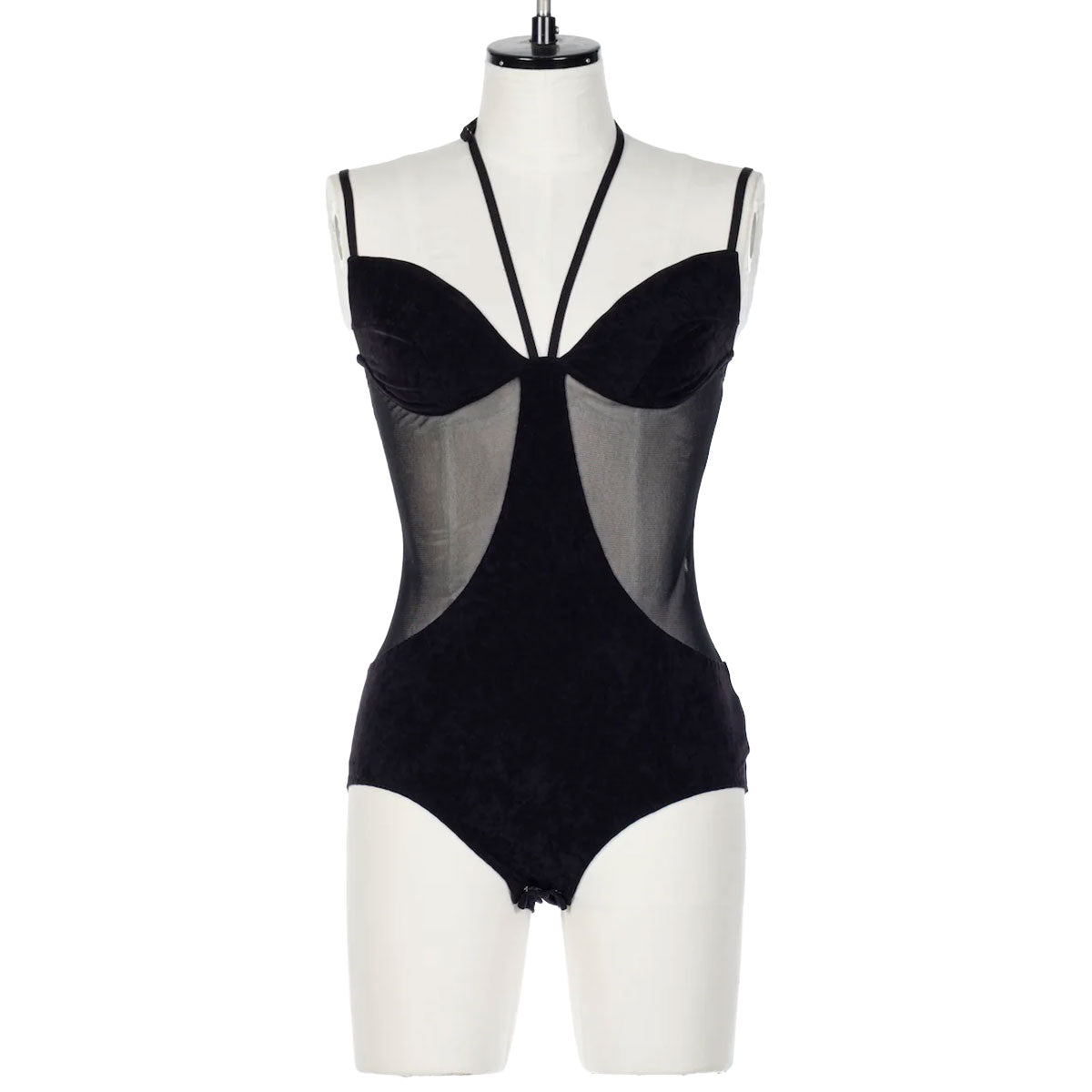 FETICO（フェティコ）| SHEER PANELED VELOUR BODYSUIT ボディースーツ
