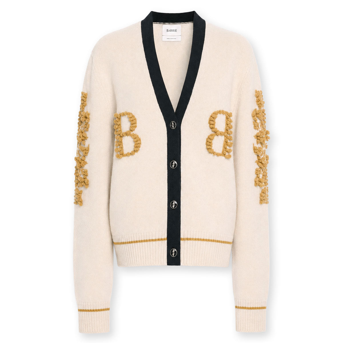 Cashmere B logo V-neck cardigan