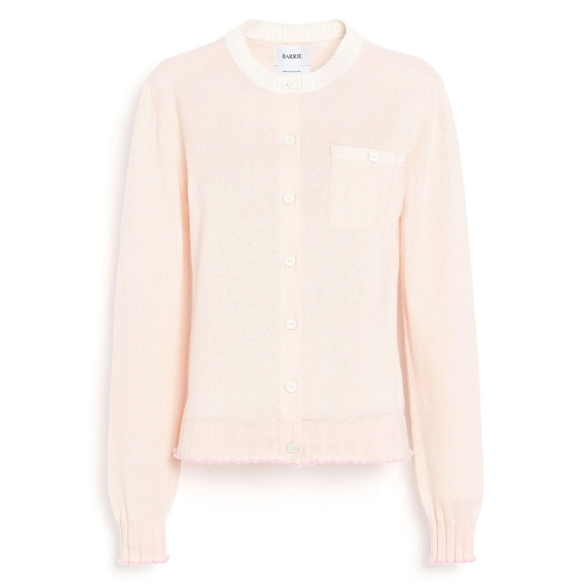 Barrie（バリー）| Lightweight cashmere and cotton cardigan with