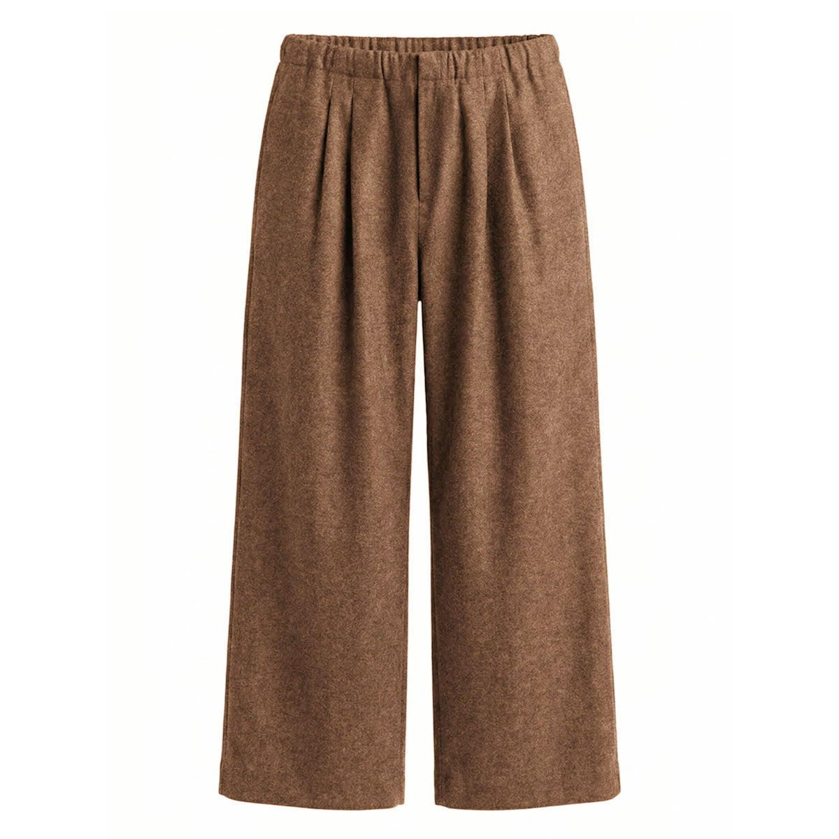 Trace Pleated Midweight Felted Wool Drawstring Trousers