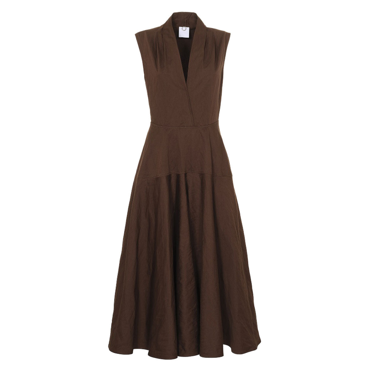 V-neck flared dress