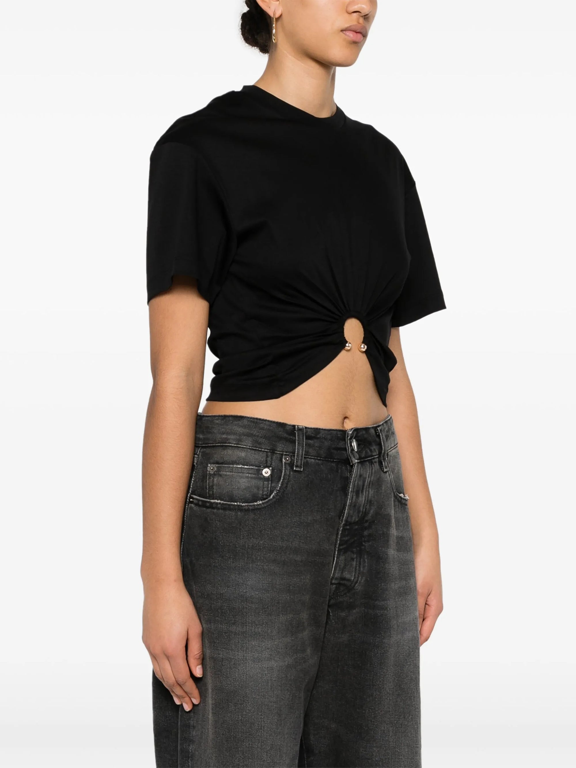 t-shirt with piercing