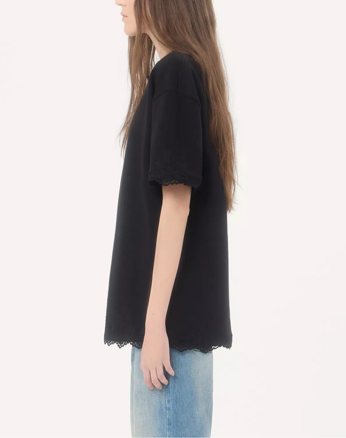 レース コットン Tシャツ