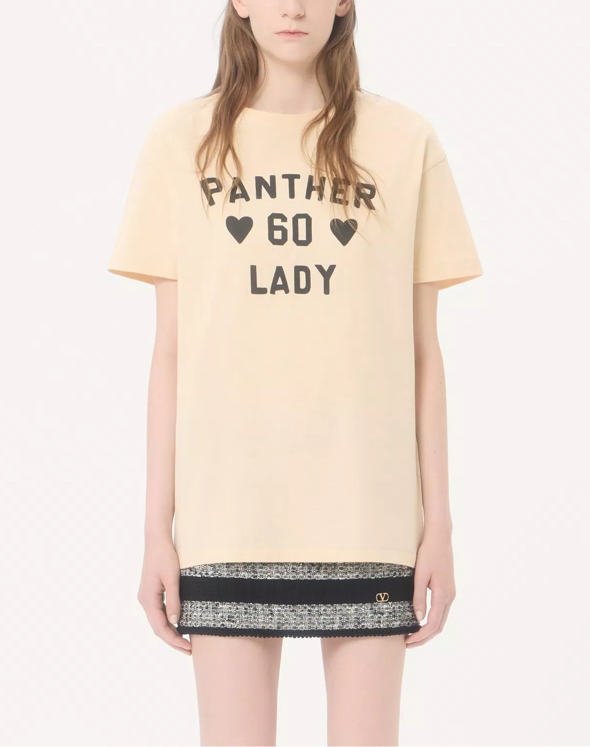 パンテアレディプリント コットンジャージー Tシャツ