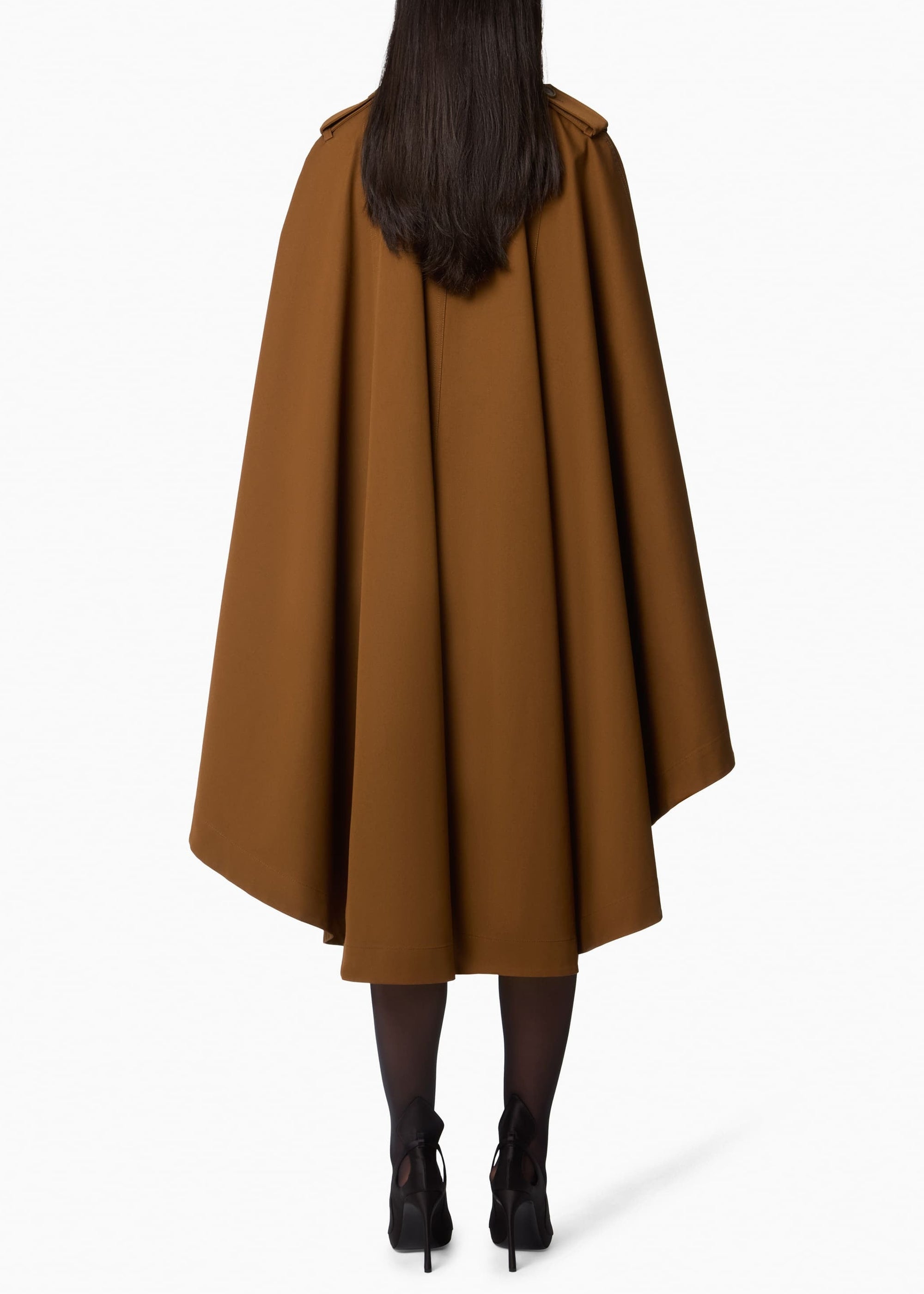 Water-Repellent Cotton Trench Cape