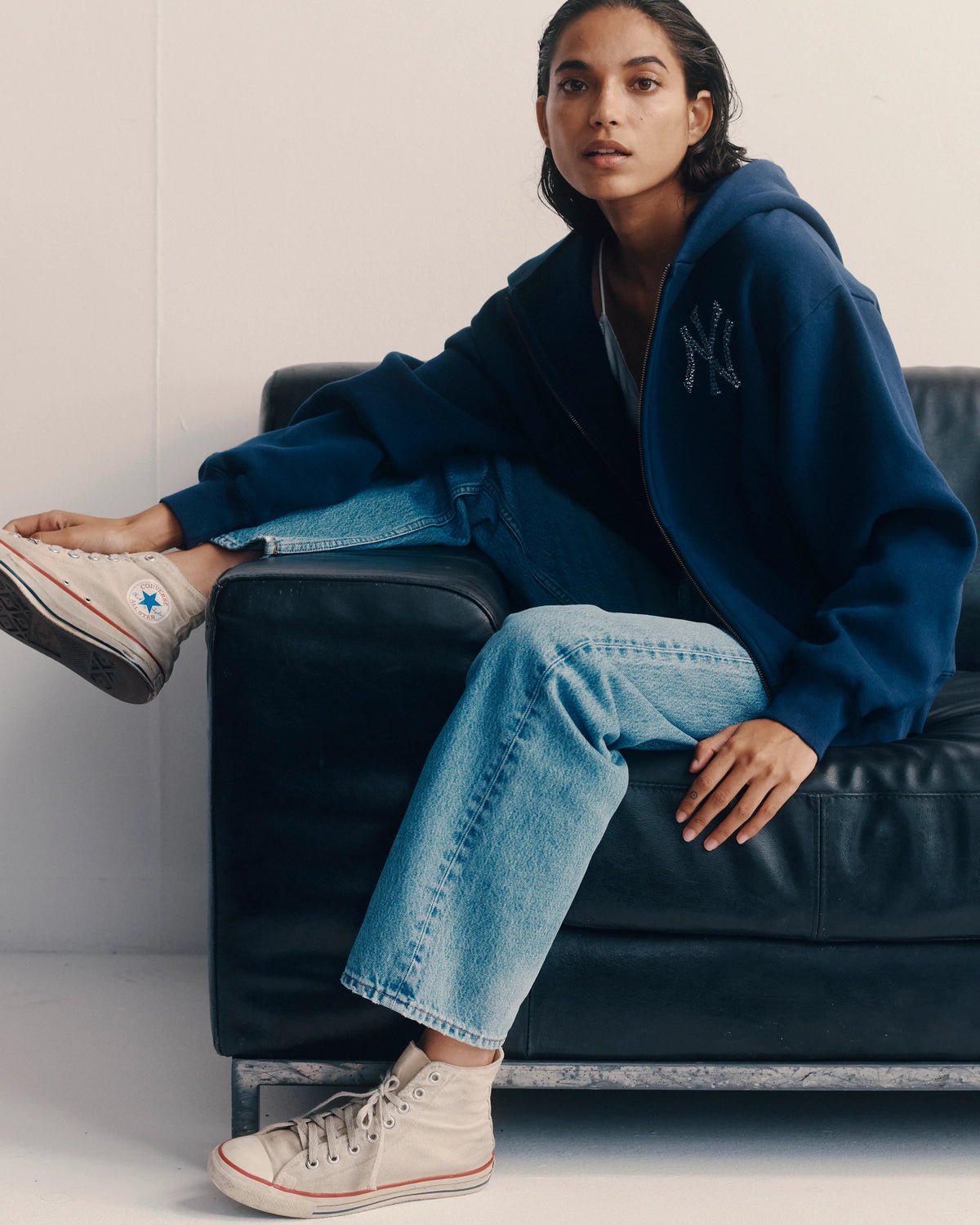 Yankees Krystal Zip Hoodie