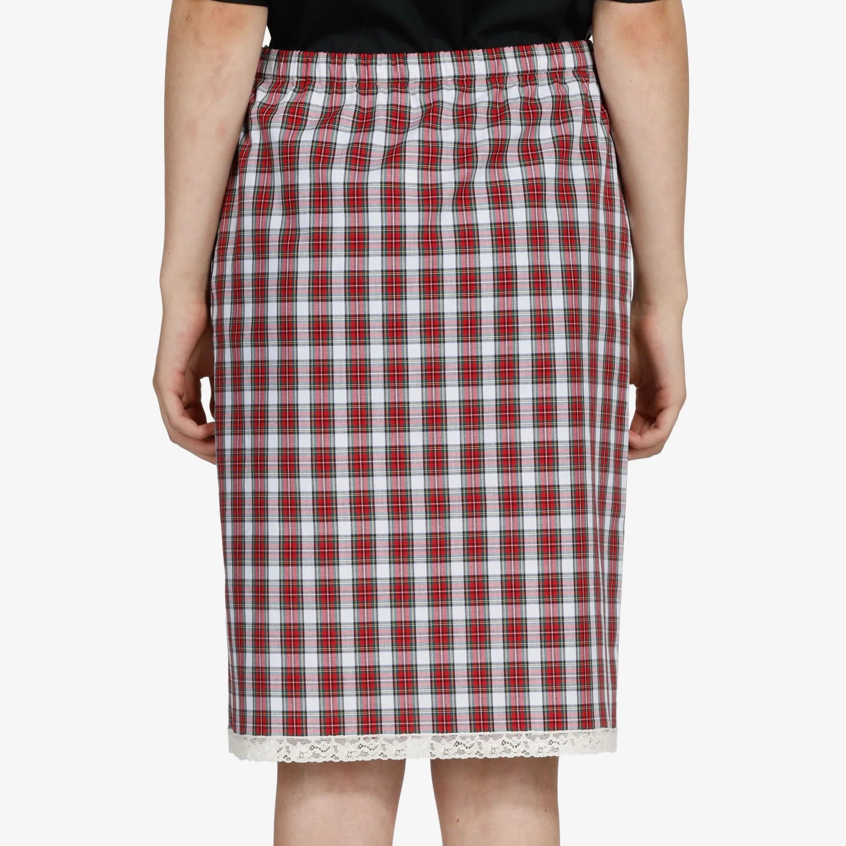 Pencil skirt with slit
