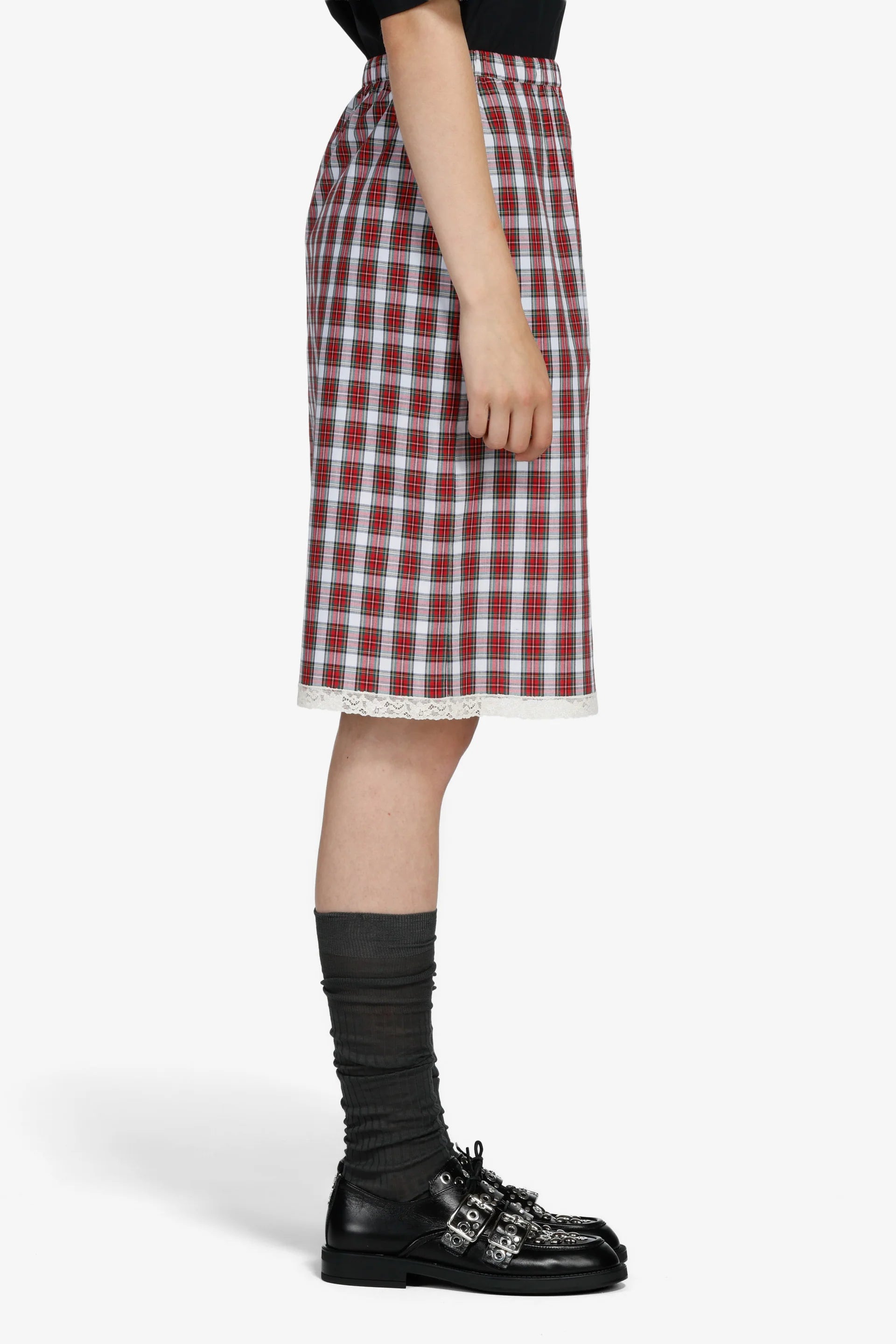 Pencil skirt with slit