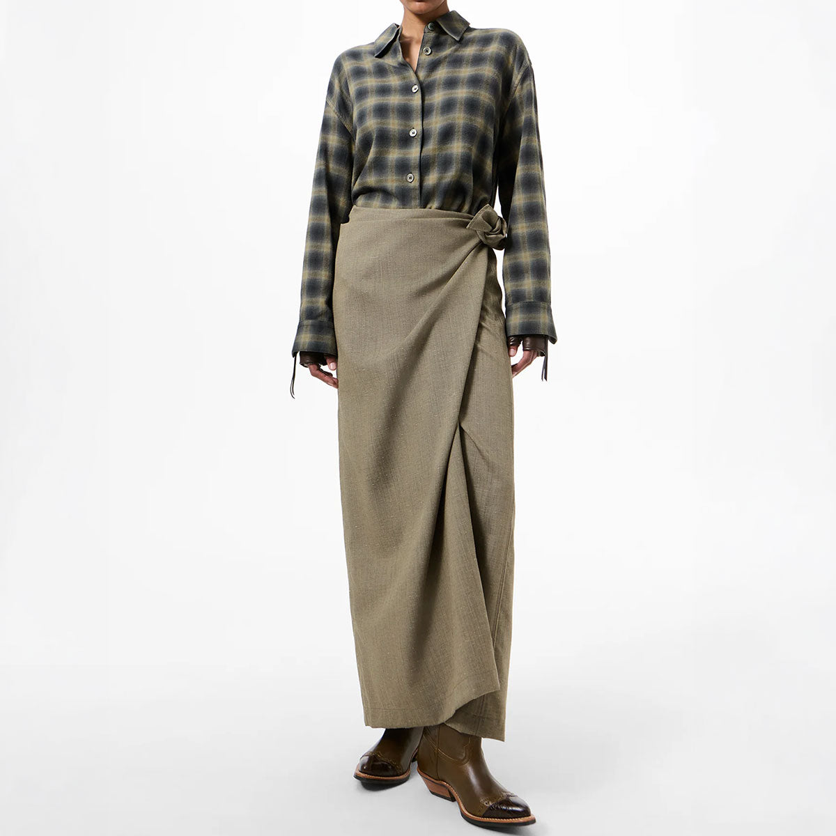 TWISTED SHIRT DRESS