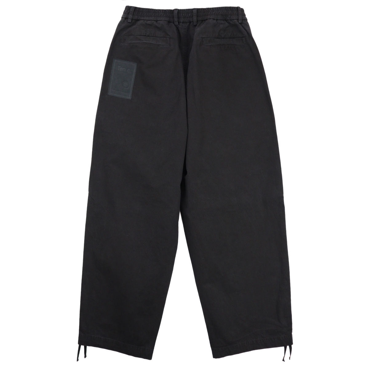 CHUICHI GARMENT DYED COTTON GABARDINE TROUSERS