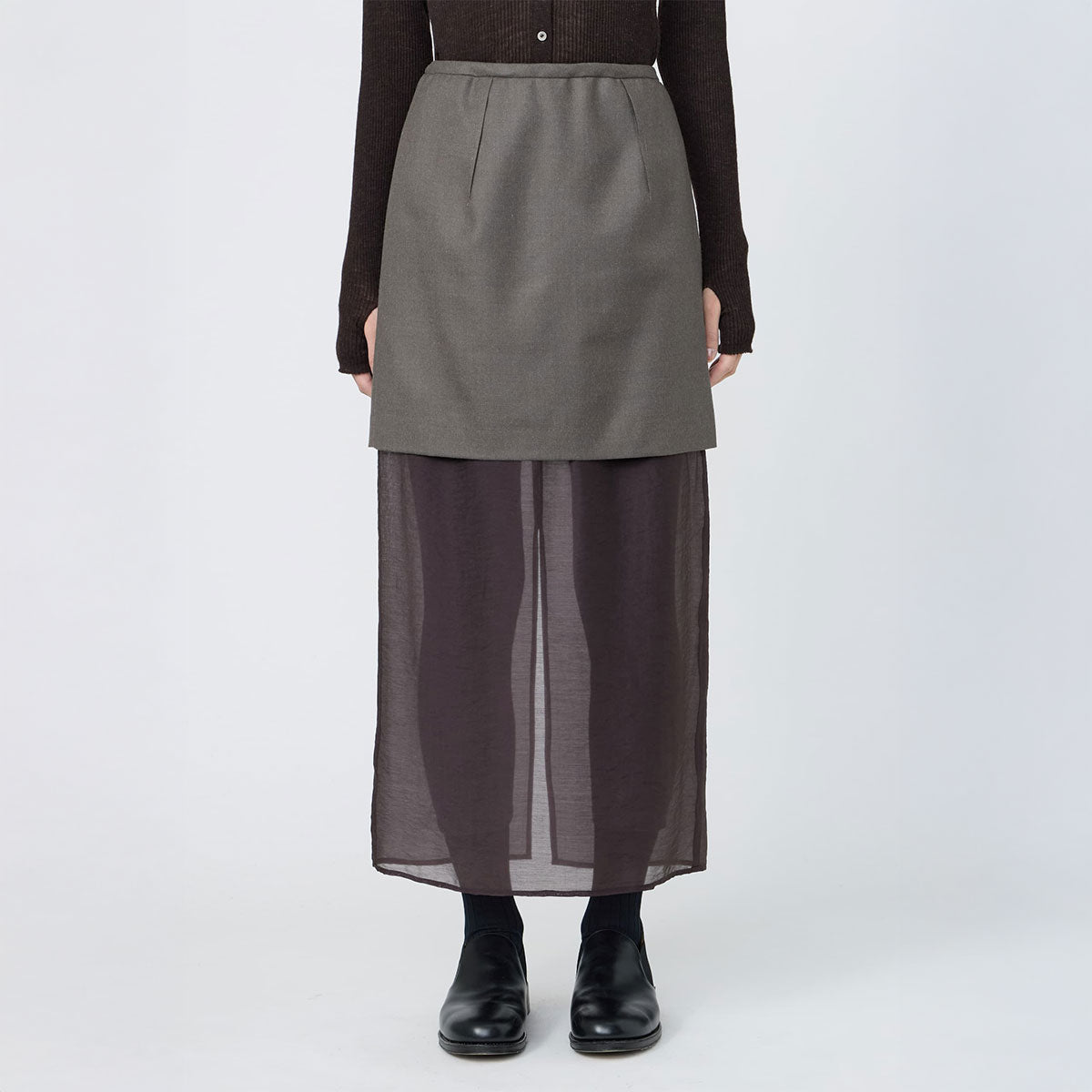 REVERSIBLE STRAIGHT SKIRT