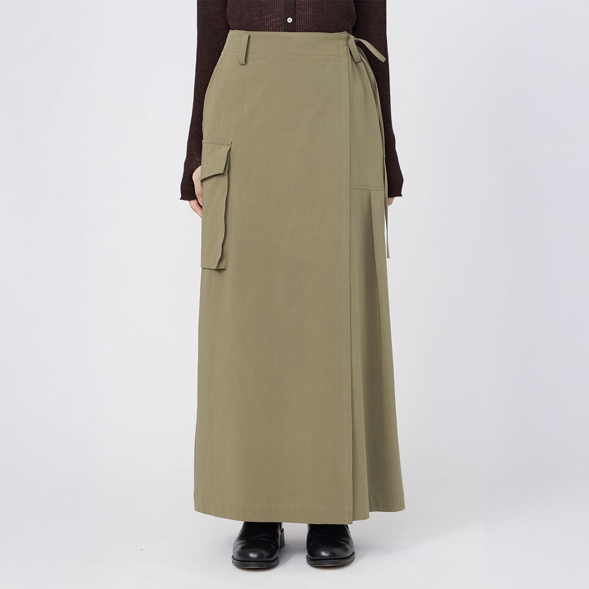 LAYERED WRAP-SKIRT