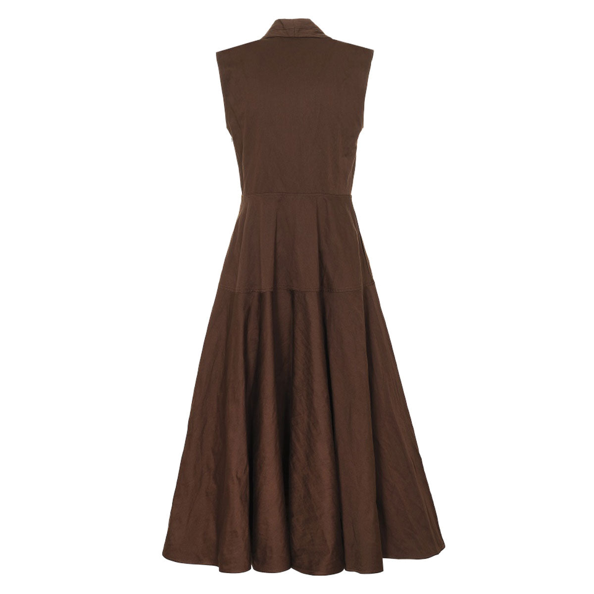 V-neck flared dress