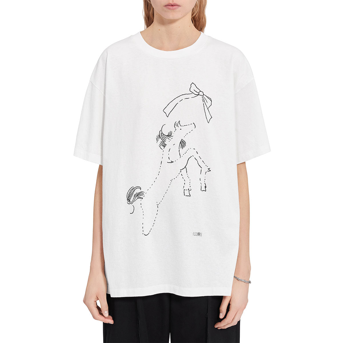 ホースプリント コットンTシャツ