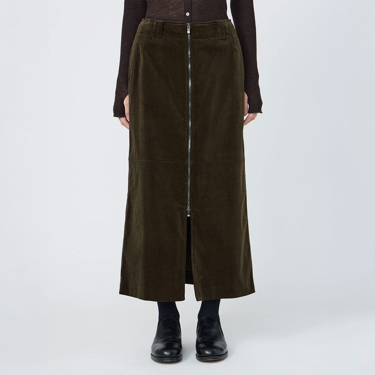 ZIP-UP STRAIGHT SKIRT