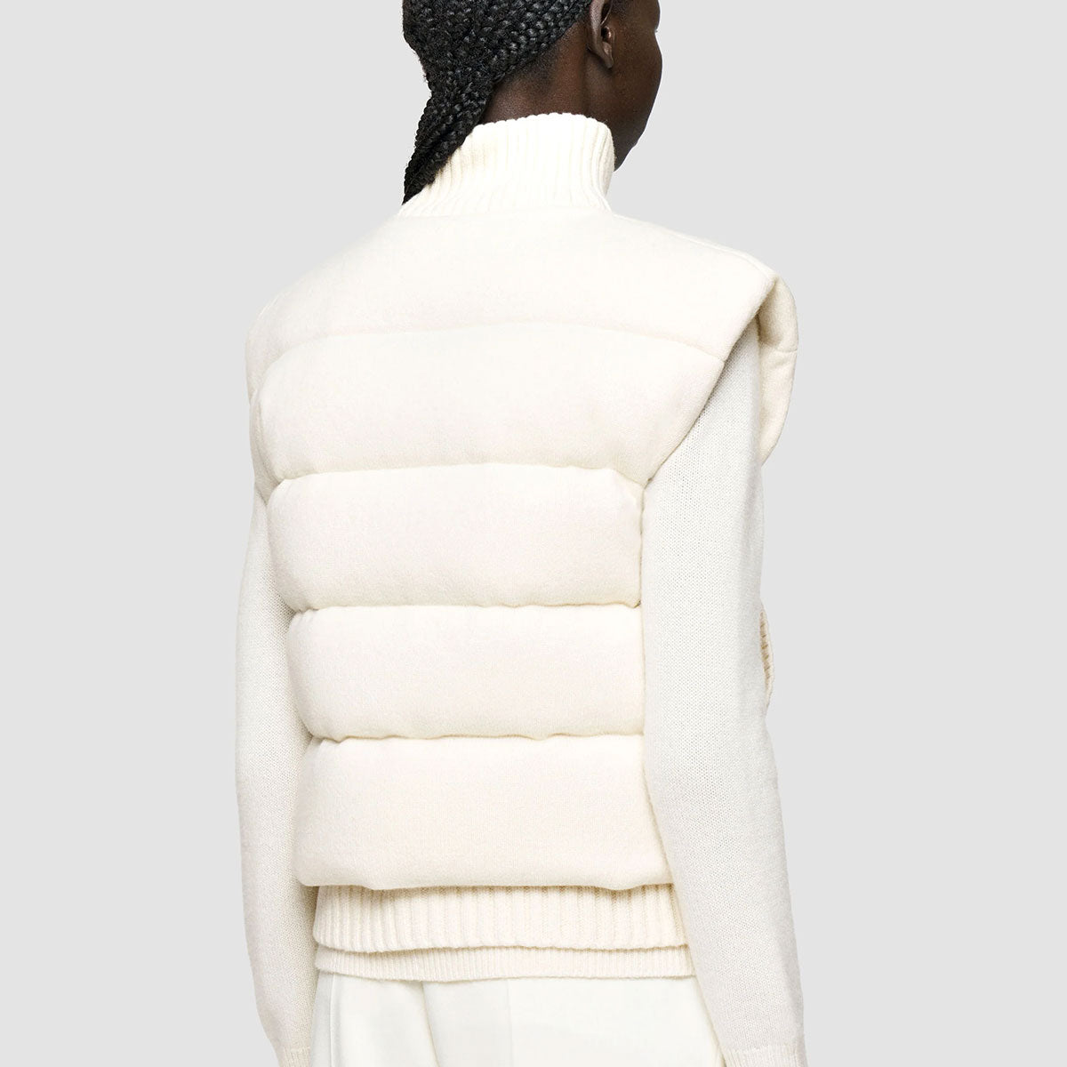 Knitted Down パファー ジレ