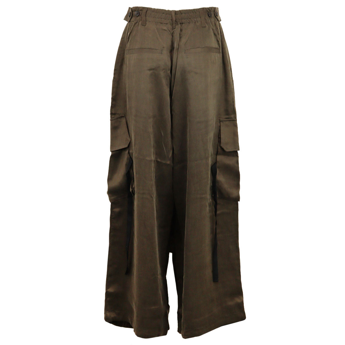 Satin Cargo Trousers